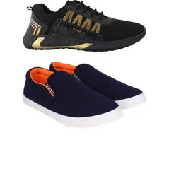 Free Kicks Men Multicoloured Mesh Marking Running Sports Shoes