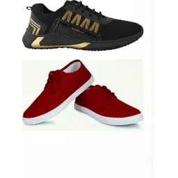 Free Kicks Men Multicoloured Mesh Marking Running Sports Shoes