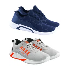 Free Kicks Men Multicoloured Mesh Marking Running Sports Shoes