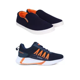 Free Kicks Men Multicoloured Mesh Marking Running Sports Shoes