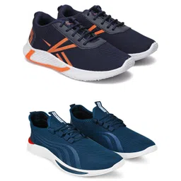 Free Kicks Men Multicoloured Mesh Marking Running Sports Shoes