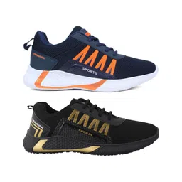 Free Kicks Men Multicoloured Mesh Marking Running Sports Shoes