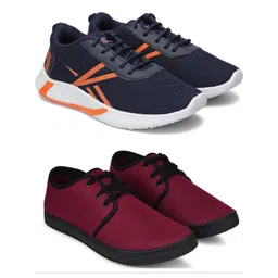 Free Kicks Men Multicoloured Mesh Marking Running Sports Shoes