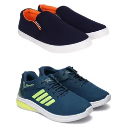 Free Kicks Men Multicoloured Mesh Marking Running Sports Shoes