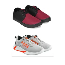 Free Kicks Men Multicoloured Mesh Marking Running Sports Shoes