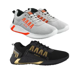 Free Kicks Men Multicoloured Mesh Marking Running Sports Shoes