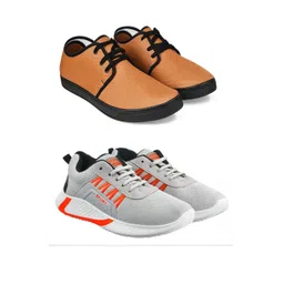 Free Kicks Men Multicoloured Mesh Marking Running Sports Shoes