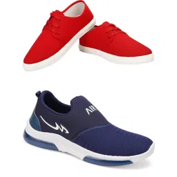 Free Kicks Men Multicoloured Mesh Marking Running Sports Shoes