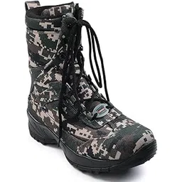 Freedom JUNGLE KING Casual Lacing Defence Jungle Boot for Men with EVA Sole | Canvas Outsole and Padded Foam Insole | Comfortable Footbed | Lightweight and Flexibility | Shock Absorption