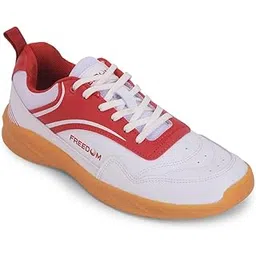 Freedom SHUSHA Sports Lacing Non Marking Badminton & Paddle/Pickle Ball Shoes for Men with Rubber Sole, Lightweight & Comfortable | Suitable for Table Tennis, Squash and All Indoor Court
