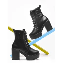 Froh Feet Women Block-Heeled Chunky Boots
