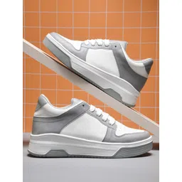 Froh Feet Women Colourblocked Round Toe Lace-Ups Sneakers