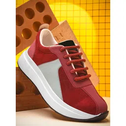 Froh Feet Women Lightweight Colourblocked Lace-Ups Sneakers