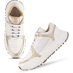 Froh Feet Women's Sneakers and Casual Shoes with Laces, Lightweight and Comfortable Shoes for Gym and Sports for Women & Girls with Stylish Design