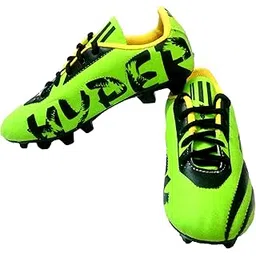 FX 73 Inspire Hyper Venom Football Studs Cricket Studs Running Studs Synthetic Leather Shoes with PU Sole - Size 10 Green