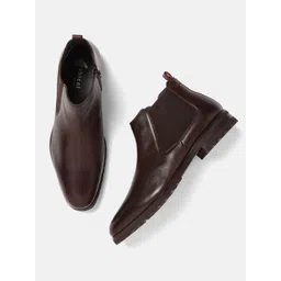 GABICCI Men Leather Chelsea Boots