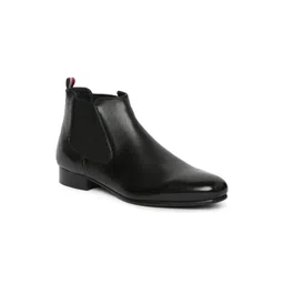 GABICCI Men Round Toe Blocked Heeled Chelsea Boots