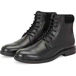 Gabriele Black Combat Boot for Men
