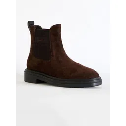 GANT Men Slip-On Round Toe Chelsea Boots