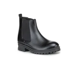 GARDIN Women Black Solid Heeled Boots