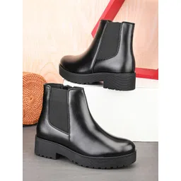 GARDIN Women Heeled Mid-Top Chelsea Boots