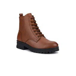 GARDIN Women Tan Pattened Boots