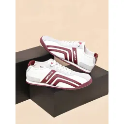 GAS Men's HoloStride White & Brown Sneakers