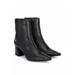 Genuine Leather Ankle-Length Boots