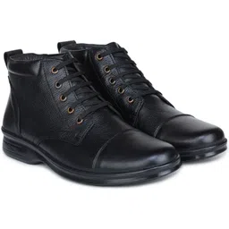 Genuine Leather Boots for Men A0D1161 | Anti-Slip | Memory Cushion | High Ankle Boots For Men