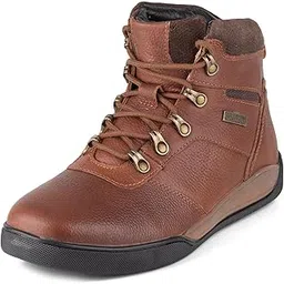 Genuine Leather Classic Lace Up | Casual Boot for Men | TPR Sole
