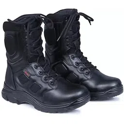 Genuine Leather Commando Boots for Men Heavy Duty Boots for Outdoor Activities