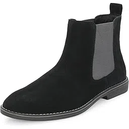 Genuine Leather Men's Formal and Casual Leather Boots | Versatile and Sophisticated Chelsea Boots for Every Season | Fashionable Elegant Boots for Any Occasion (3964)