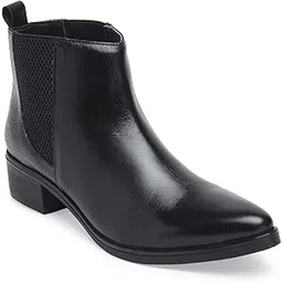 Genuine Leather Mid Top Classic Boots Shoes for Women