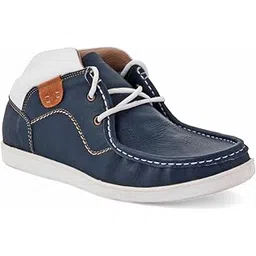 Genuine Leather Navy Color Boots for Men - LIV0503NAV