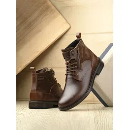 Genuine Premium Leather Luxury High-Top Ankle Boots For Men
