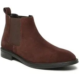 Genuine Suede Leather Chelsea Boots for Men | Premium Slip-On Ankle Boots for Smart Casual