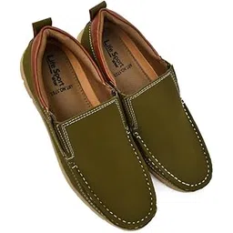 Genuine Synthetic Leather Without Lace Comfortable Mid-Top Casual Streetwear Fashion Solid Color Pattern Muccastion, Walking, Shoes for Men