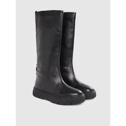 Geox Woman Leather Isotte Long Boots