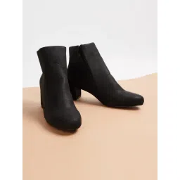 Ginger by Lifestyle Black Block Boots