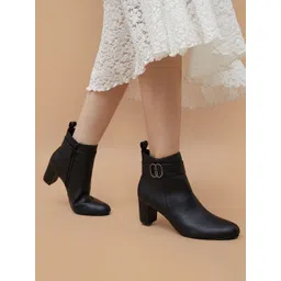 Ginger by Lifestyle Casual Block-Heeled Regular Boots