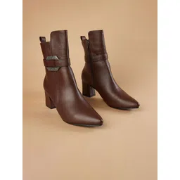 Ginger by Lifestyle Women Casual Block-Heeled Regular Boots