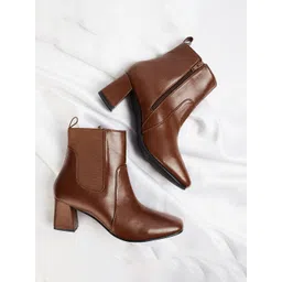 Ginger by Lifestyle Women PU Slip-On Fashion Boots