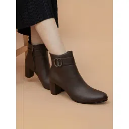 Ginger by Lifestyle Women's Brown Booties