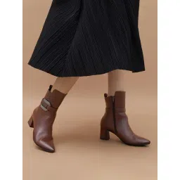 Ginger by Lifestyle Women's Burgundy Cherry Booties