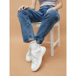 Ginger by Lifestyle Women's White Sneakers