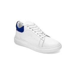 Giorgio Men Blue Leather Sneakers