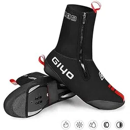GIYO Bike Shoes Covers Cycling Overshoes，S-XXL Neoprene Waterproof and WinterProof for Men Women Road Mountain Bike Booties