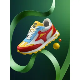 glitchez Men Colourblocked Leather Everyday Sneakers