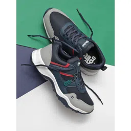 glitchez Men Lace-Ups Round Toe Sneakers