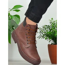 glitchez Men Mid-Top Regular Boots